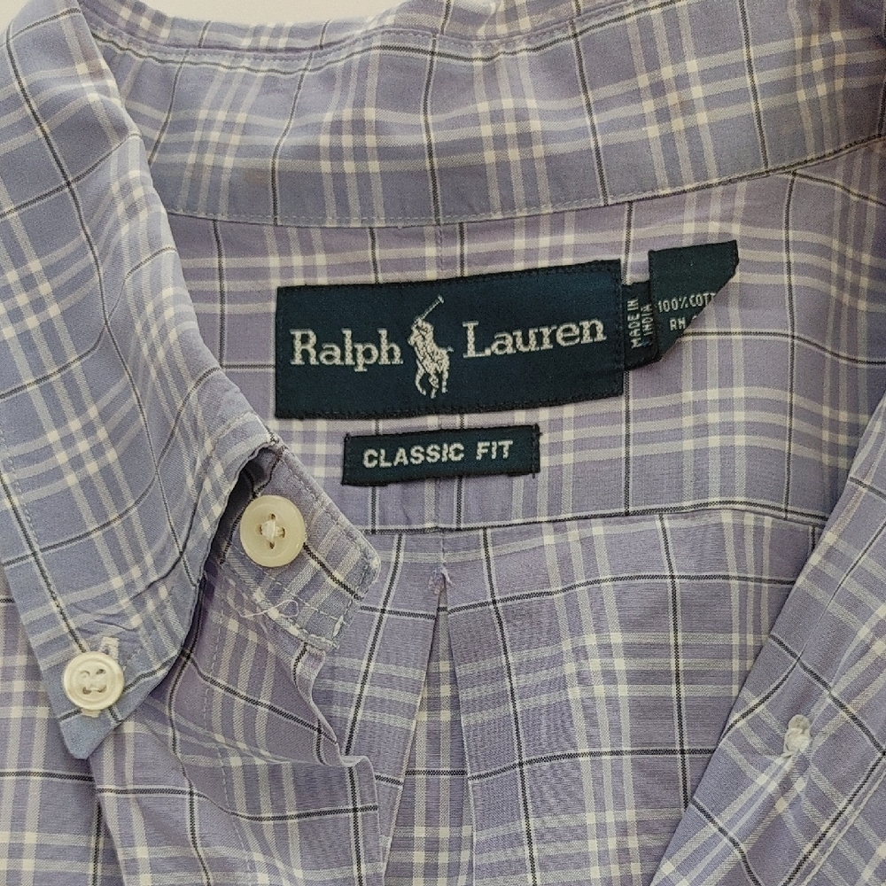 Ralph Lauren Purple Casual Button Down Shirt